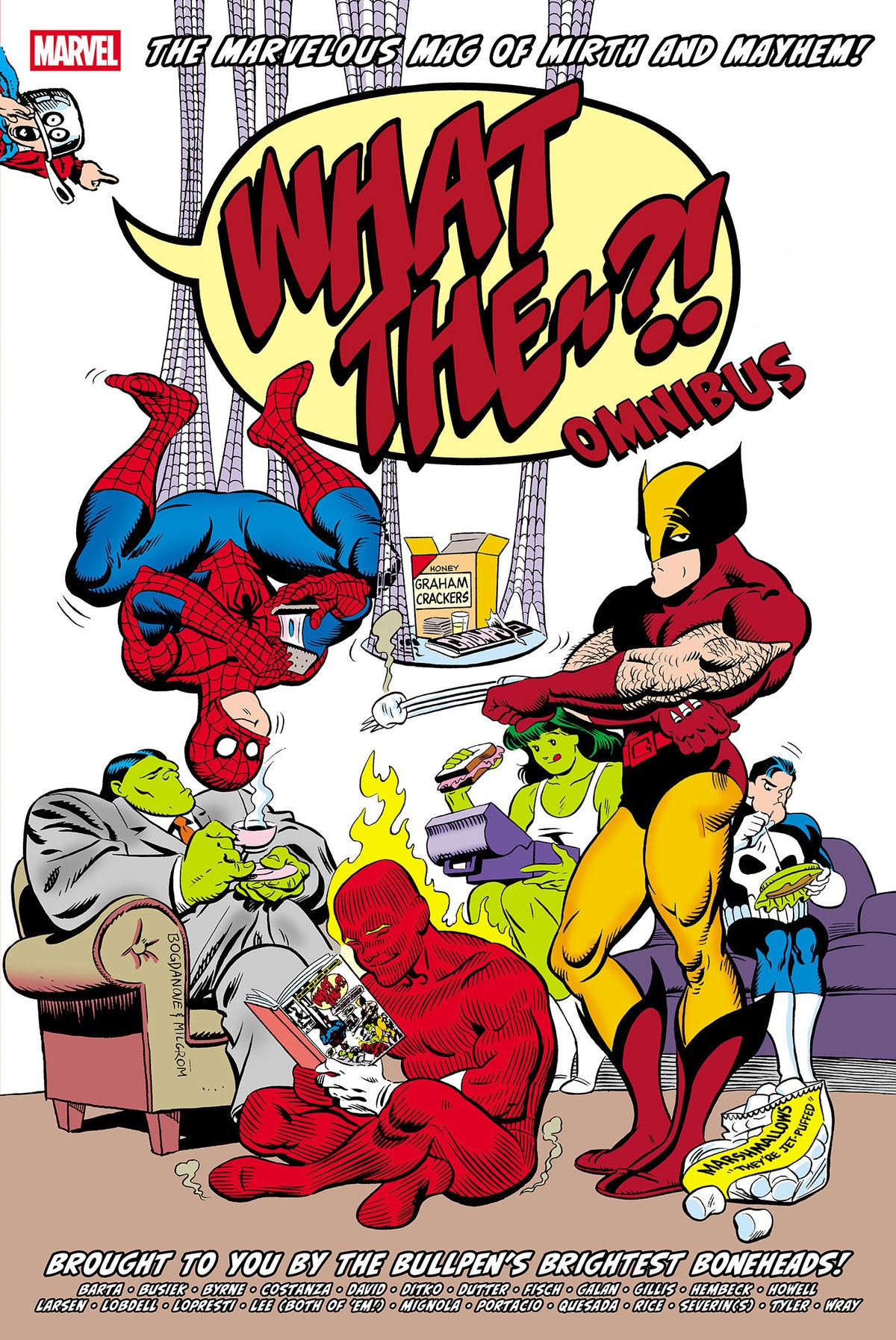 What The--?! Omnibus Jon Bogdanove Cover (Pre-Order by 10/12/26 | Est. In-Store: 03/23/27 | Ships after release)