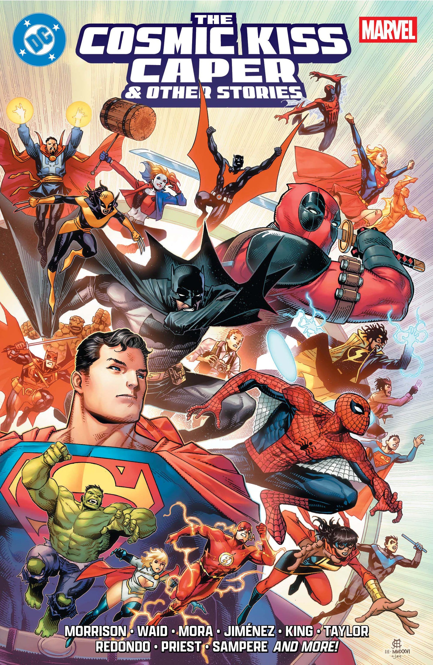 DC/Marvel: The Cosmic Kiss Caper & Other Stories (Order By 06/08/26) (Estimated In Store By 09/08/26) (THIS ITEM IS A PRE-ORDER AND YOU WILL NOT RECEIVE IT UNTIL AFTER THE IN STORE DATE)