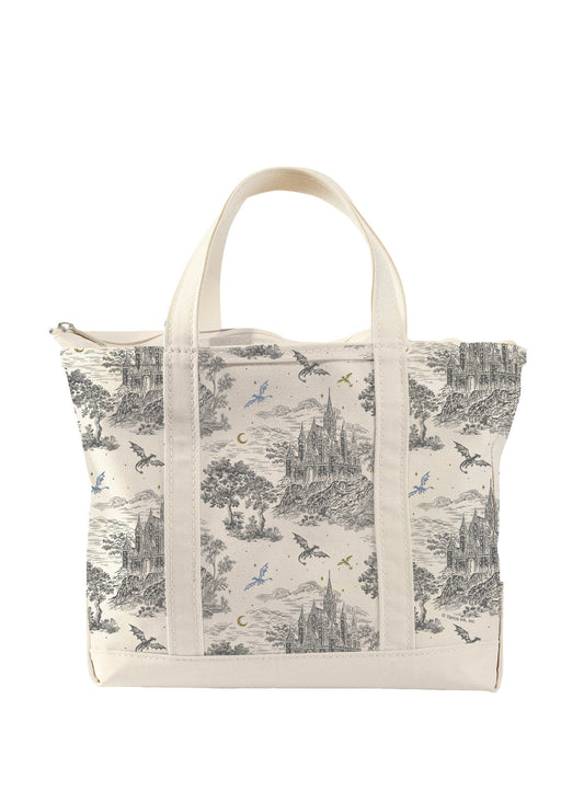 Rebecca Yarros's Fourth Wing: Basgiath Toile Large Zippered Tote Bag (Pre-Order by 08/24/26 | Est. In-Store: 09/22/26 | Ships after release)