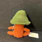 Green Brown Crochet Mushroom