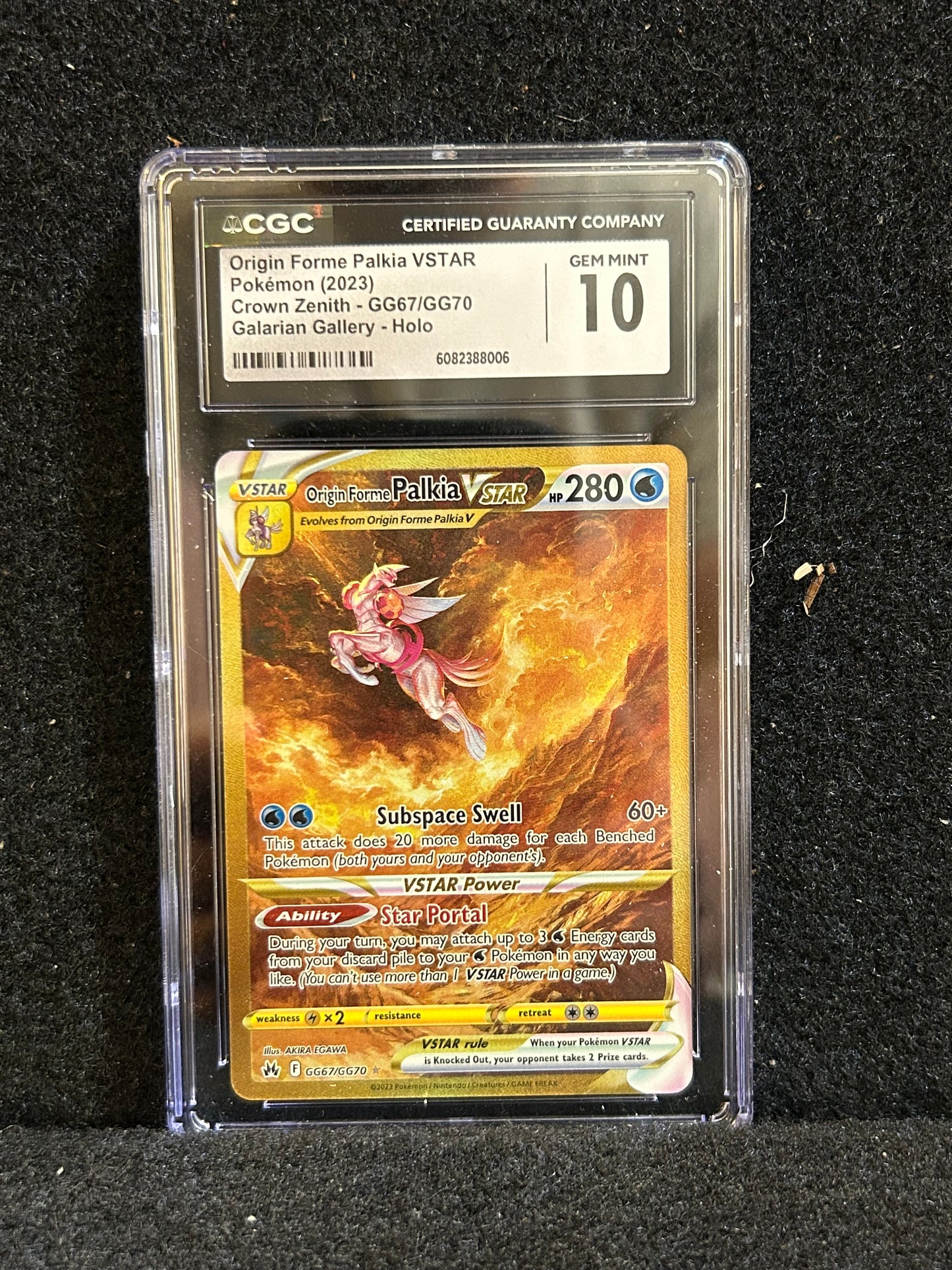 Origin Forme Palkia VSTAR – Pokémon (2023) – Crown Zenith – GG67/GG70 – Galarian Gallery – Holo – CGC 10 Gem Mint