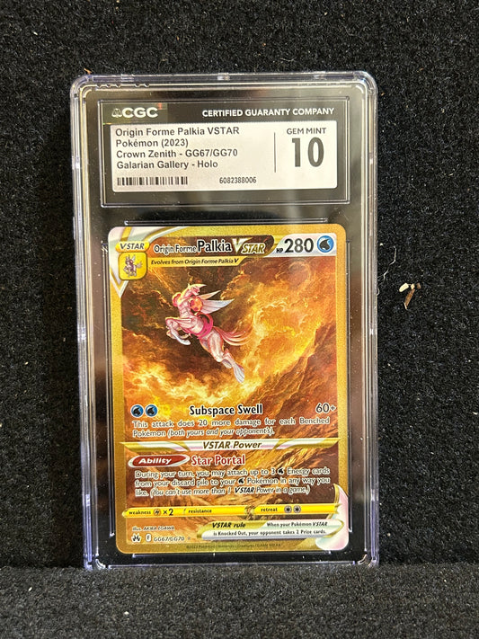 Origin Forme Palkia VSTAR – Pokémon (2023) – Crown Zenith – GG67/GG70 – Galarian Gallery – Holo – CGC 10 Gem Mint