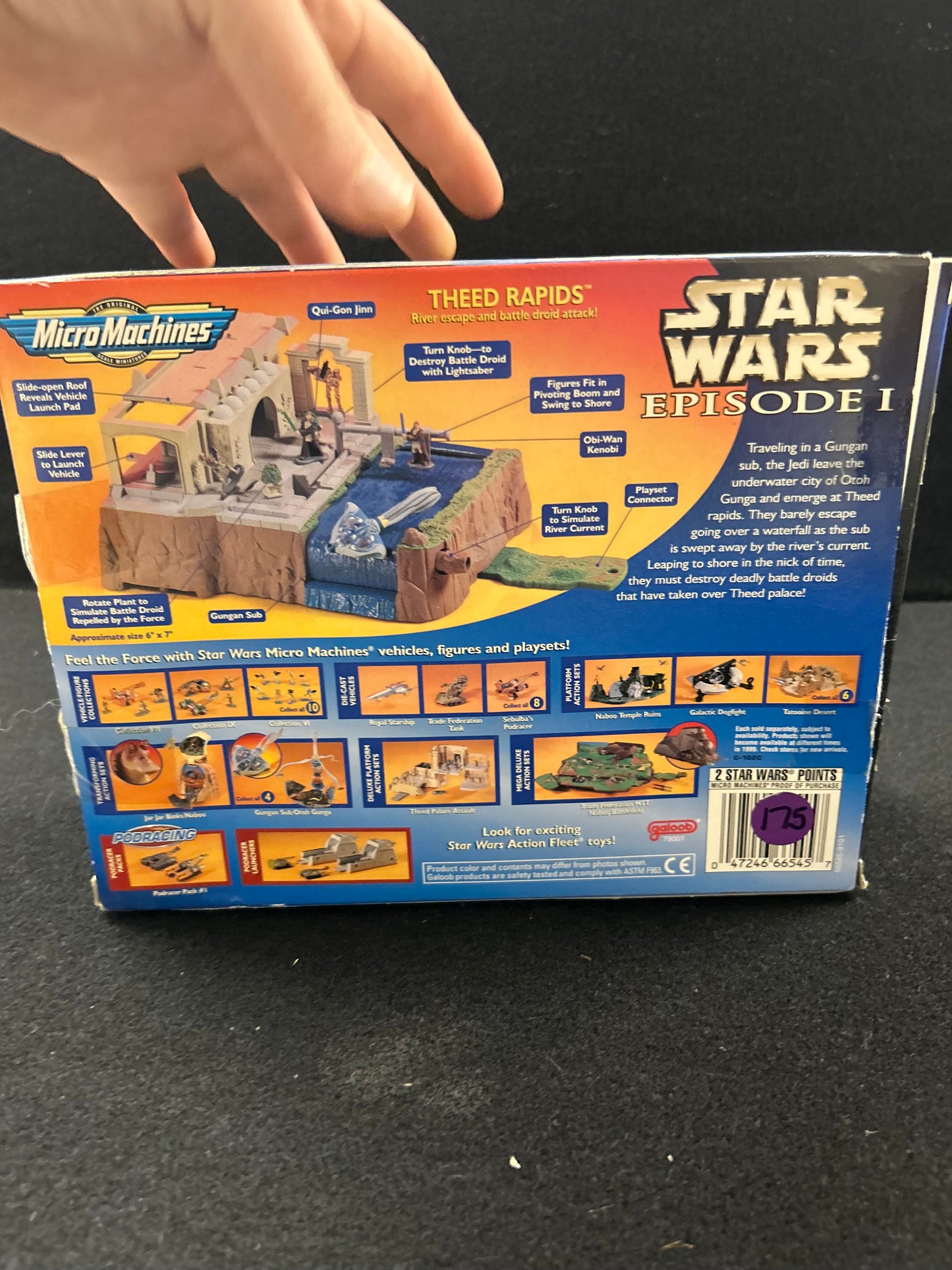 Star Wars Episode 1 Theed Rapids Micro Machines Galoob Toys