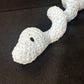Light Blue Sparkle Crochet Snake