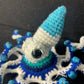 Blue White Crochet Octopus