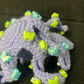 Blue Crochet Octopus with Butterflies