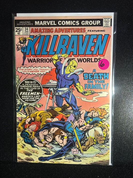 Amazing Adventures #34 – Killraven Warrior of the Worlds (Jan 1975)