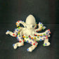 White Rainbow Crochet Octopus