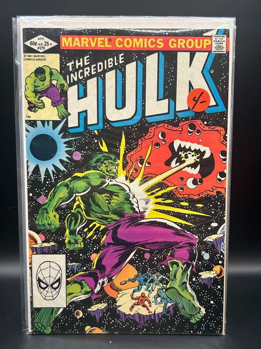 #270D Incredible Hulk (1962 Marvel 1st Series)