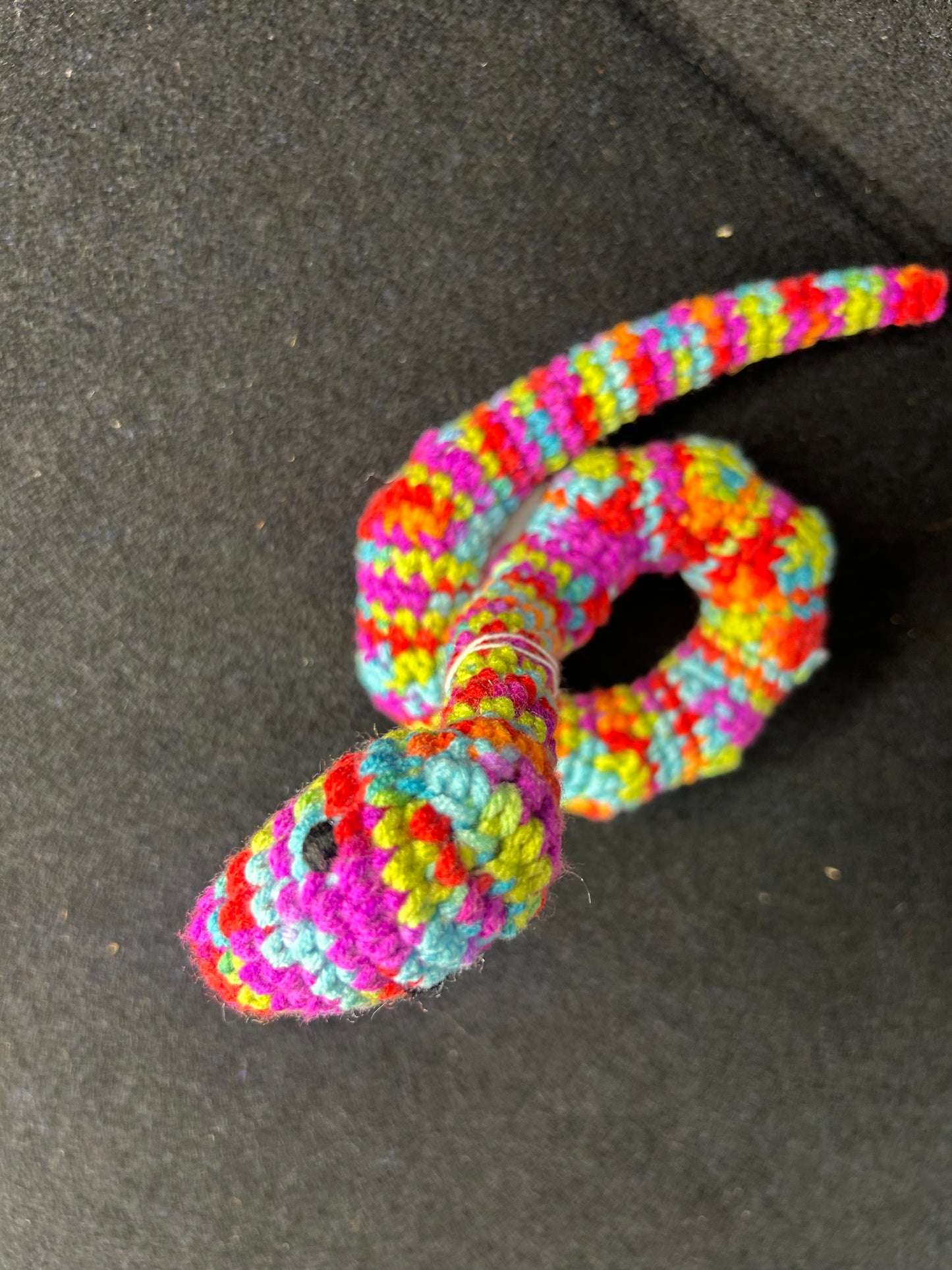 Multicolor Crochet Snake