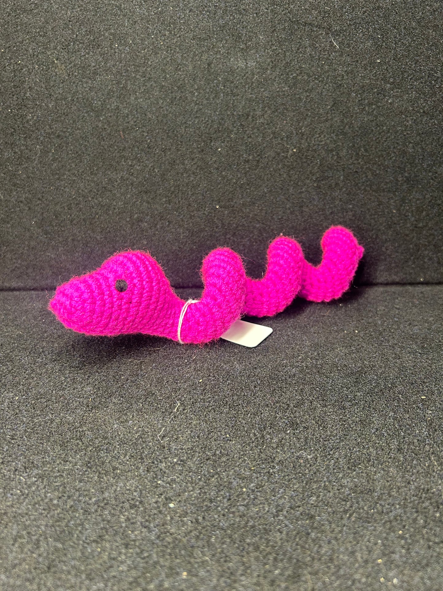 Pink Crochet Snake