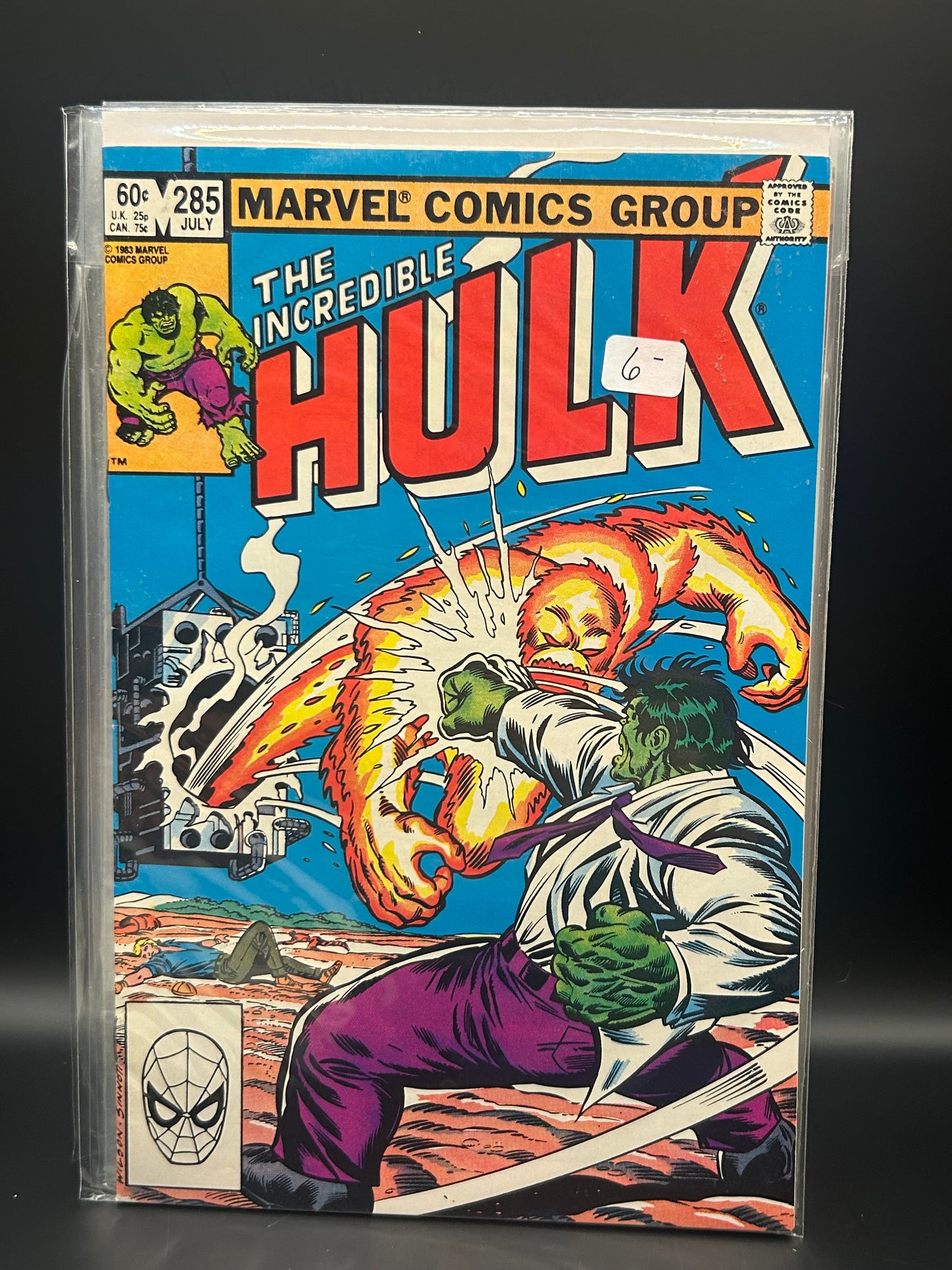#285D Incredible Hulk (1962 Marvel 1st Series)