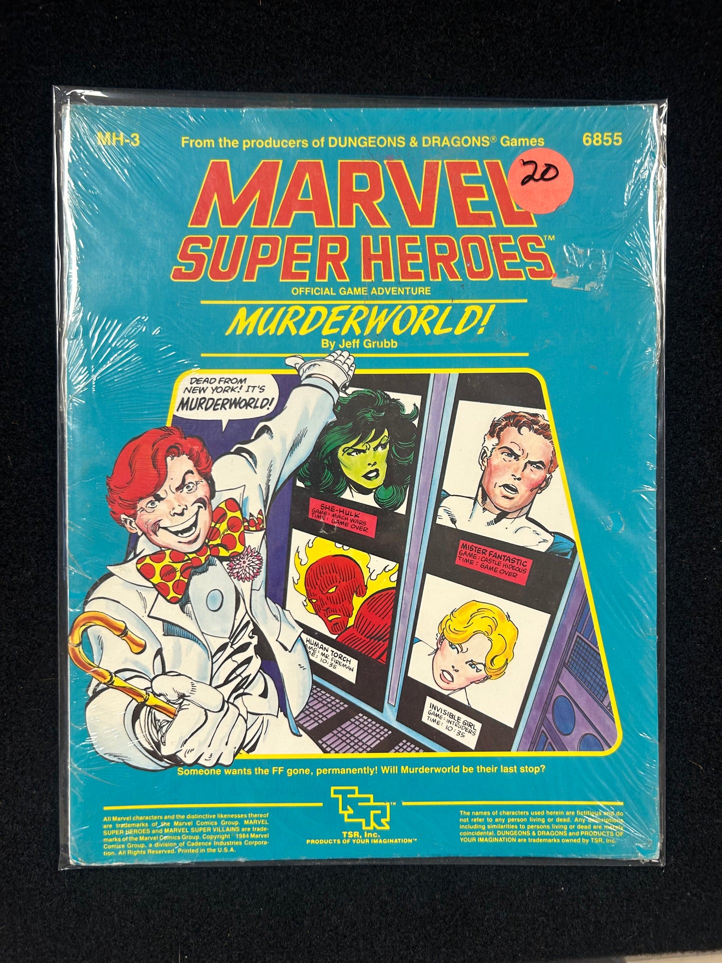 (Sealed) Marvel Super Heroes Murderworld! Game Adventure – Graphic Novel