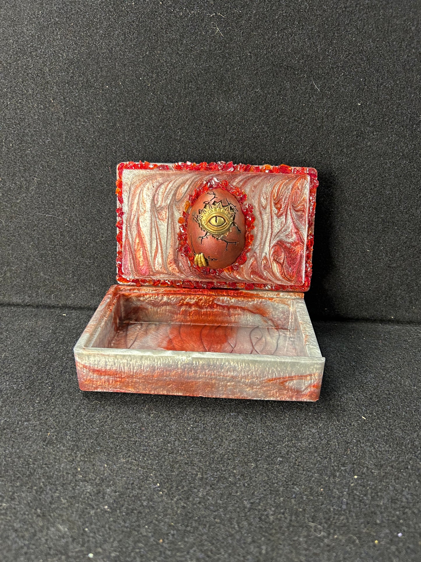 Red Dragon Egg Jewelry Box