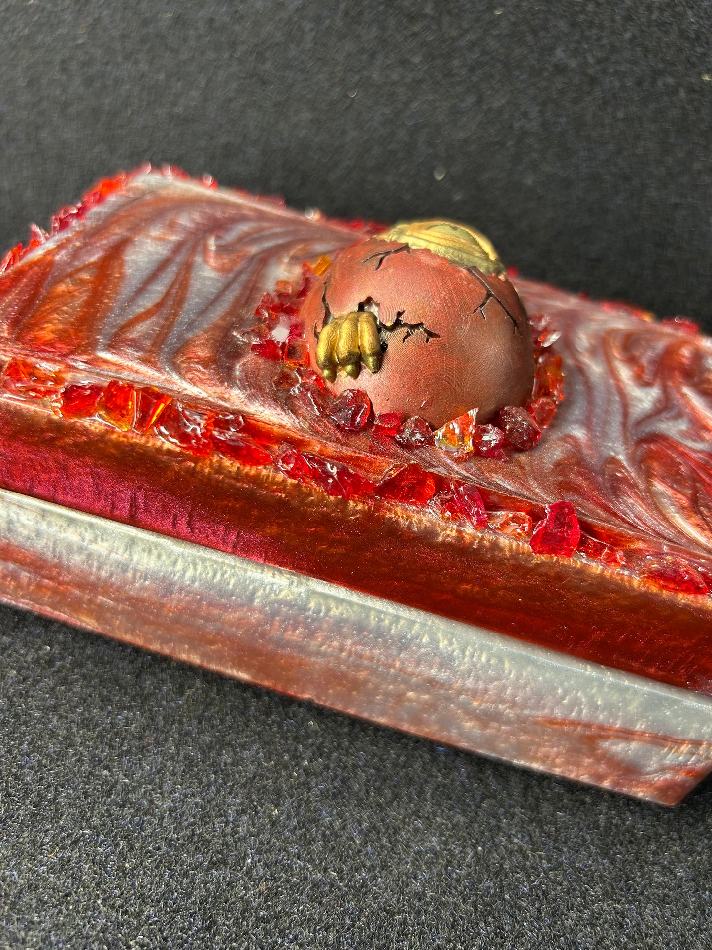 Red Dragon Egg Jewelry Box