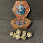 Hexagon Rainbow Sparkle Dragon Egg Dice Box