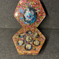 Hexagon Rainbow Sparkle Dragon Egg Dice Box
