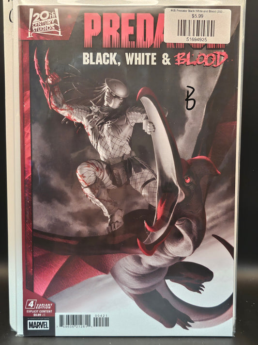 #4B Predator Black White and Blood (2025 Marvel)