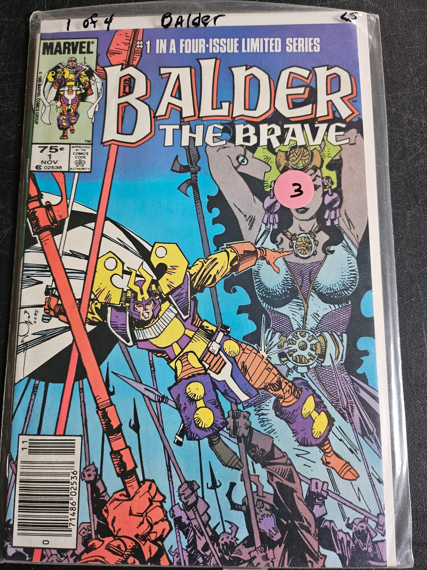 Balder the Brave – Marvel Comics – (1985–1986) – Volume 1 – Limited Series - #1 of 4