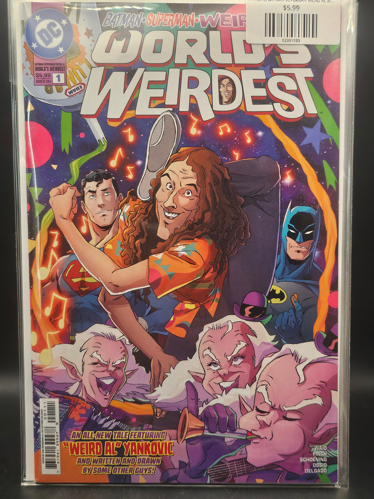 #1A (One) BATMAN SUPERMAN WEIRD AL WORLDS WEIRDEST (ONE SHOT DAN SCHOENING)