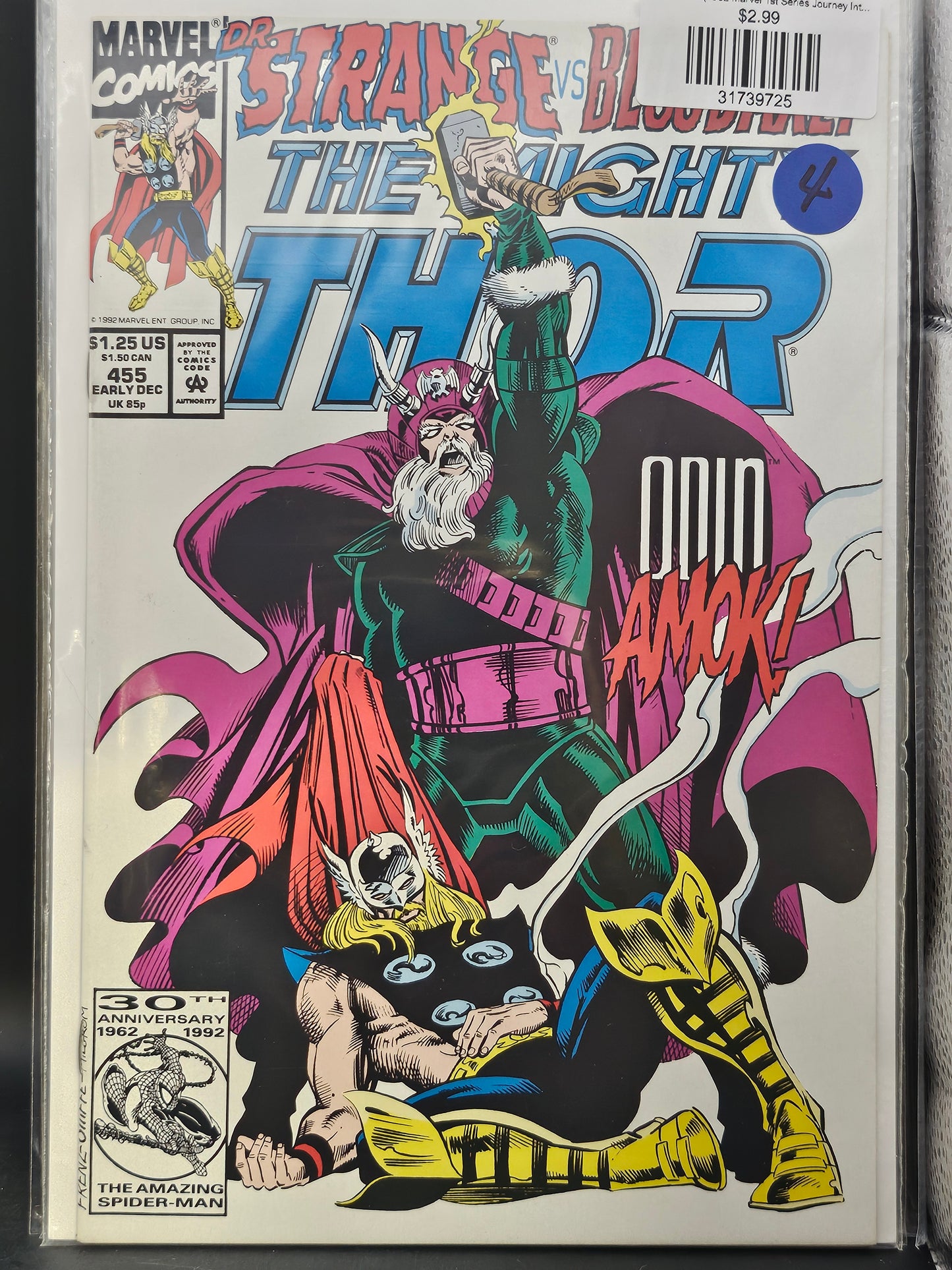 #455d Thor (1962 Marvel 1st Series Journey Into Mystery)