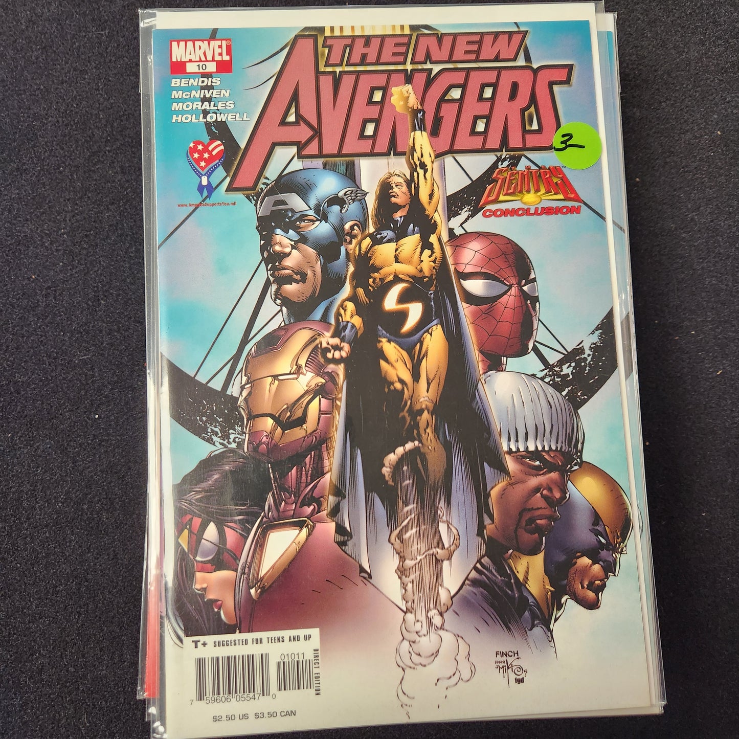 New Avengers #10 (2005-10) green $3