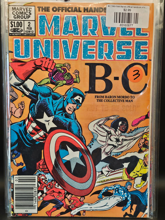 #2 (1983-1984 Marvel) Official Handbook of the Marvel Universe