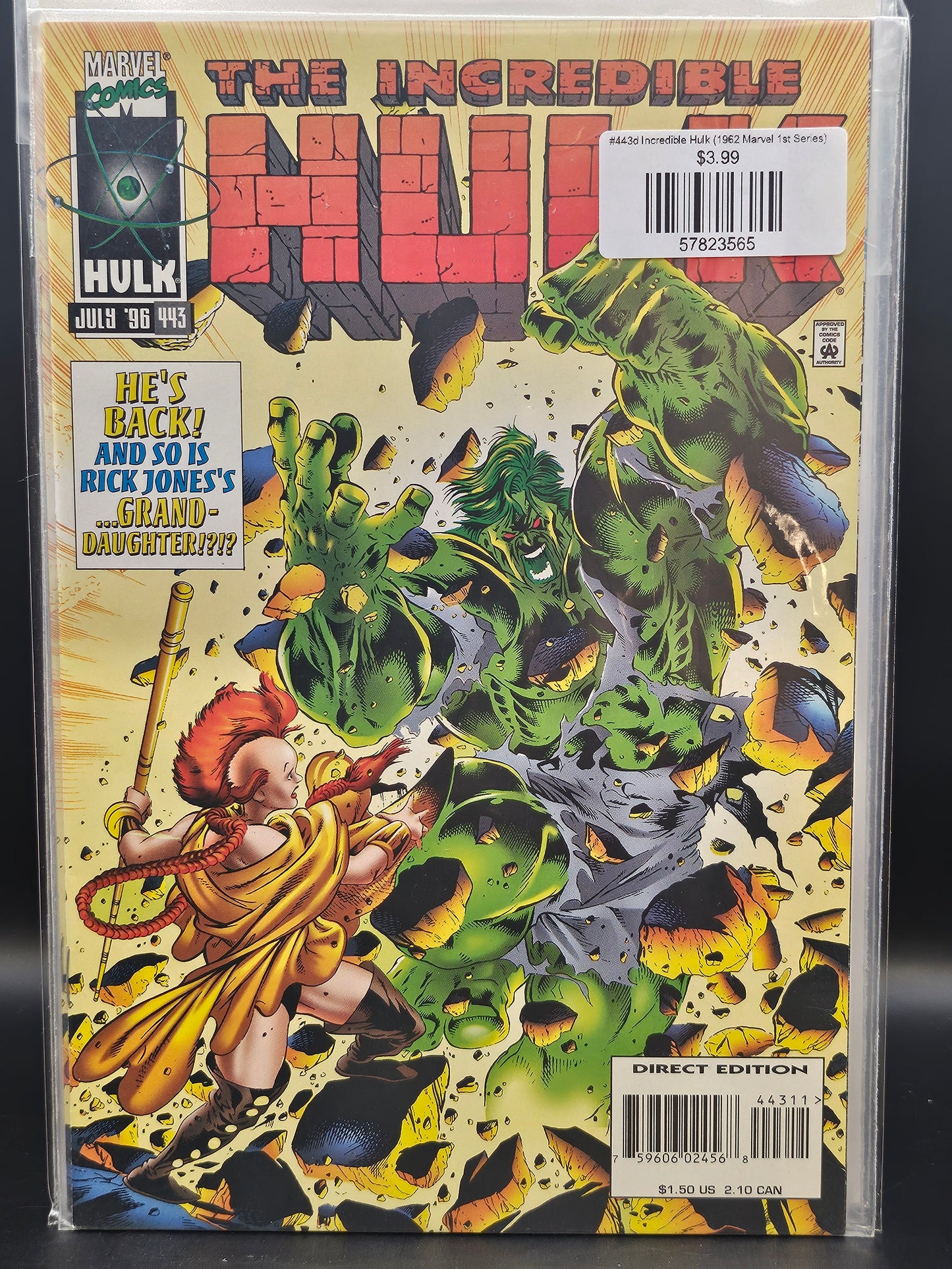 #443d Incredible Hulk (1962 Marvel 1st Series)