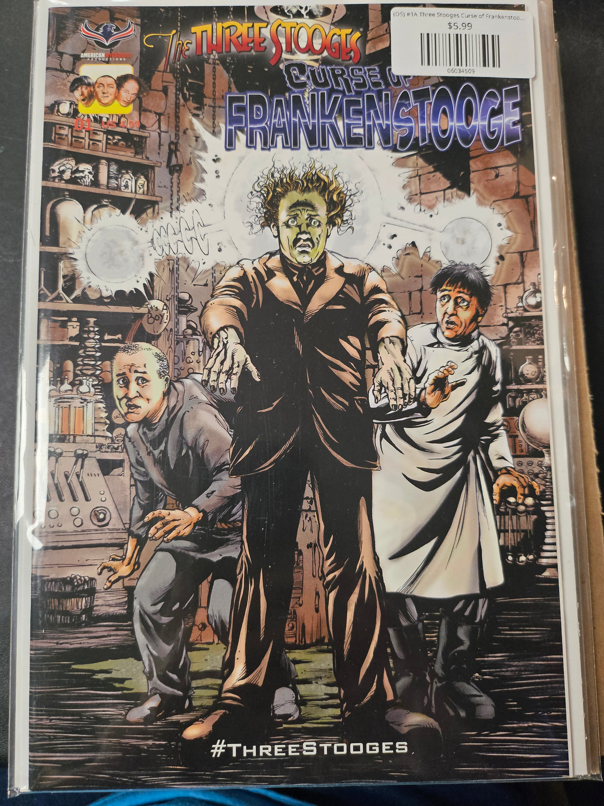 (OS) #1A Three Stooges Curse of Frankenstooge (2016)