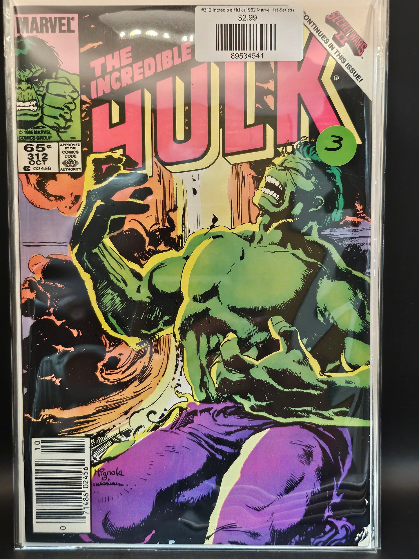 #312 Incredible Hulk (1962 Marvel 1st Series)
