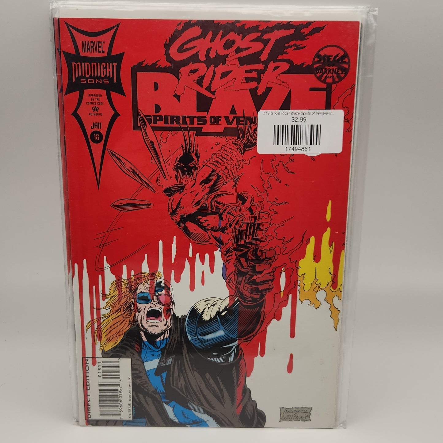 #18 Ghost Rider Blaze Spirits of Vengeance (1992 Marvel)