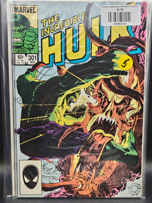 #301d Incredible Hulk (1962 Marvel 1st Series)
