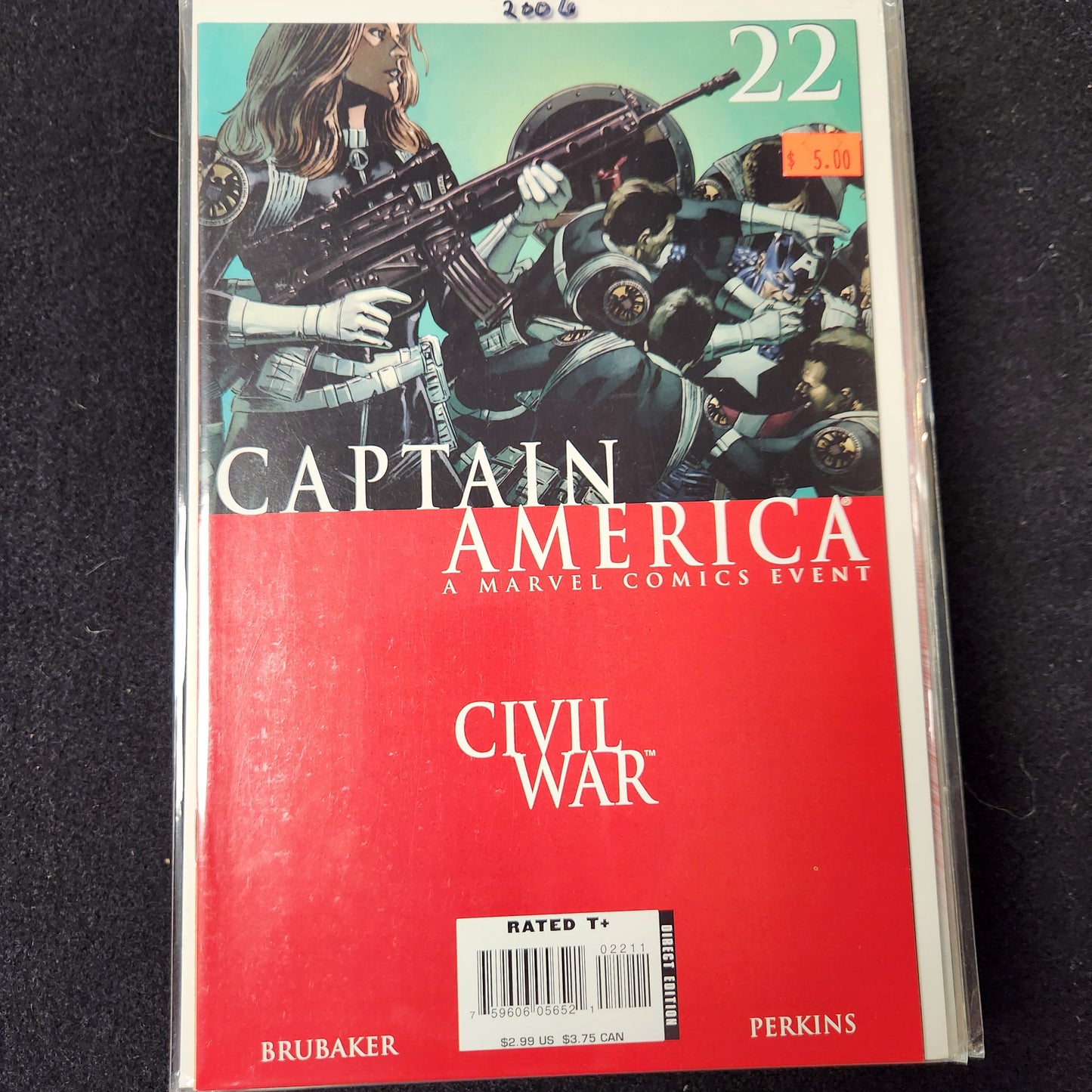 Captain America – Marvel – 2005–2011 – Volume 5 – Ongoing Series – #22