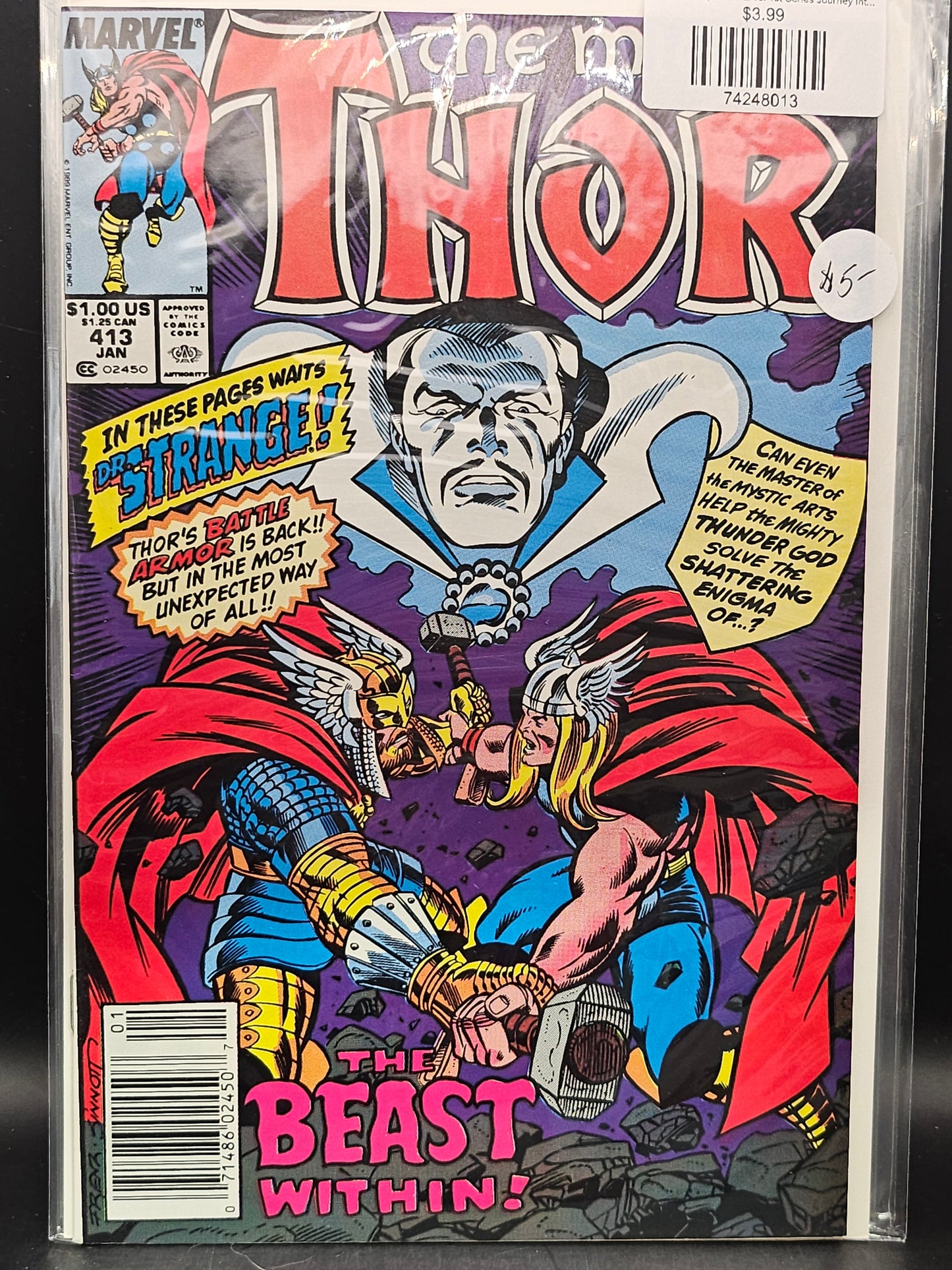 #413n Thor (1962 Marvel 1st Series Journey Into Mystery)