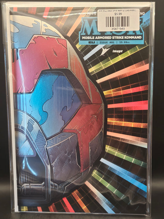 #1P (Pye) MASK (PYE PARR & LUKE PREECE & ANDRES JUAREZ DIE CUT FOIL MASK VAR)