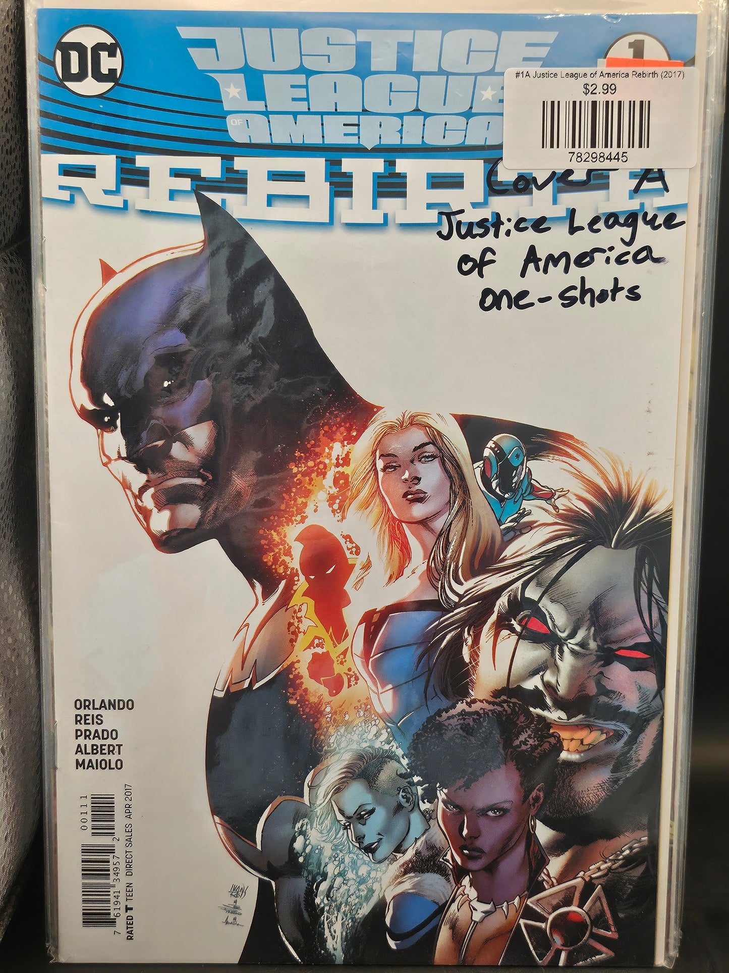 #1A Justice League of America Rebirth (2017)