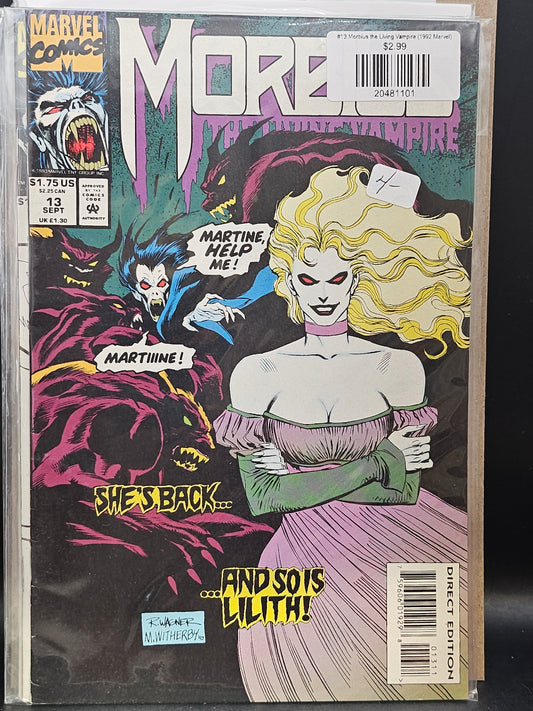 #13 Morbius the Living Vampire (1992 Marvel)