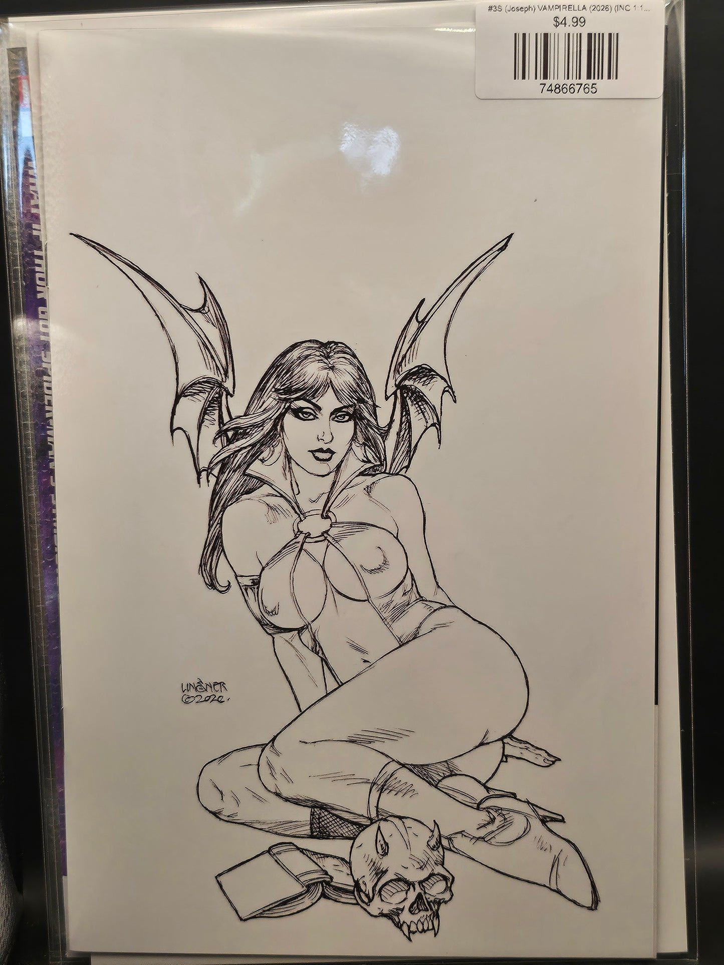 #3S (Joseph) VAMPIRELLA (2026) (INC 1:10 JOSEPH MICHAEL LINSNER LINE ART VIRGIN VAR)