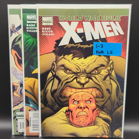 #1-3 Complete Set World War Hulk X-Men (2007)