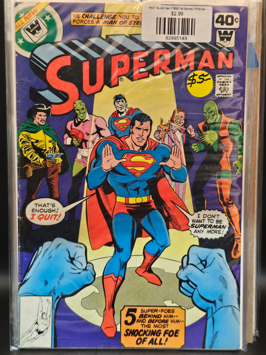 #337 Superman (1939 1st Series) Whitman