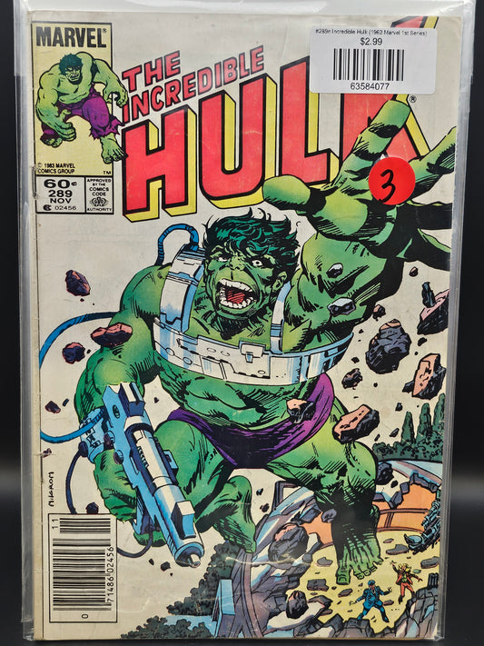 #289n Incredible Hulk (1962 Marvel 1st Series)