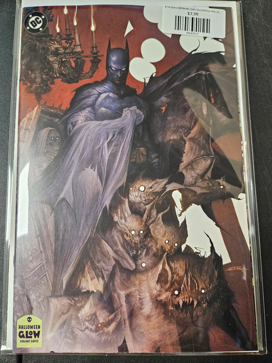 #14I (Dan) BATMAN (DAN QUINTANA HALLOWEEN GLOW-IN-THE-DARK CARD STOCK VAR BATMAN BAD SEEDS)