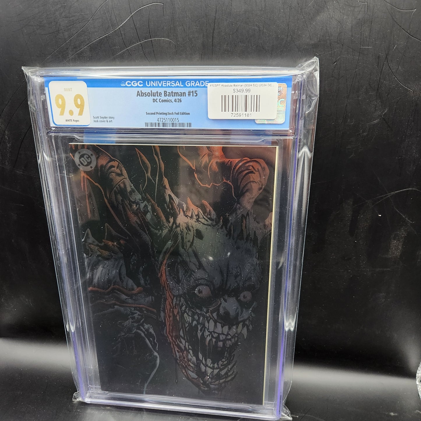 #15SPF Absolute Batman (2024 DC) (2024 DC) #15SPF $350 (CGC 9.9 Slab)