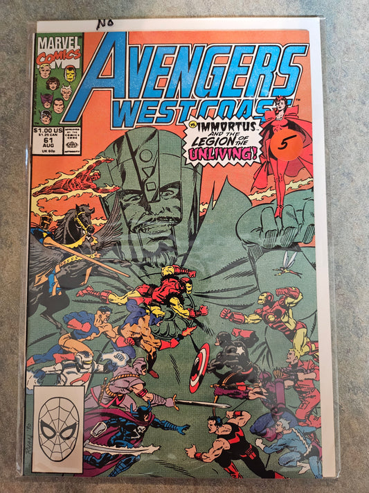 Avengers West Coast – Marvel Comics – (1989–1994) – Volume 1 – #61