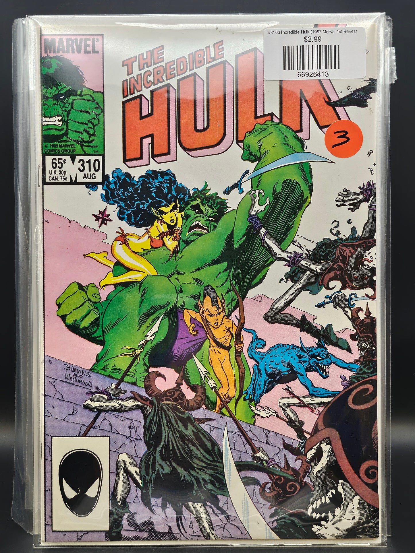 #310d Incredible Hulk (1962 Marvel 1st Series)