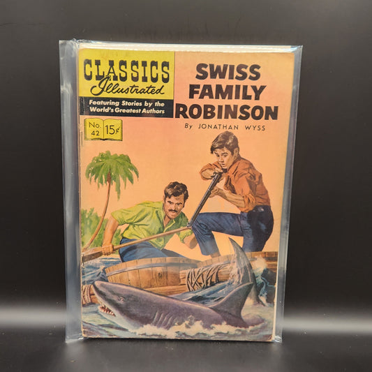 #7 Classics Illustrated 042 Swiss Family Robinson : HRN 137