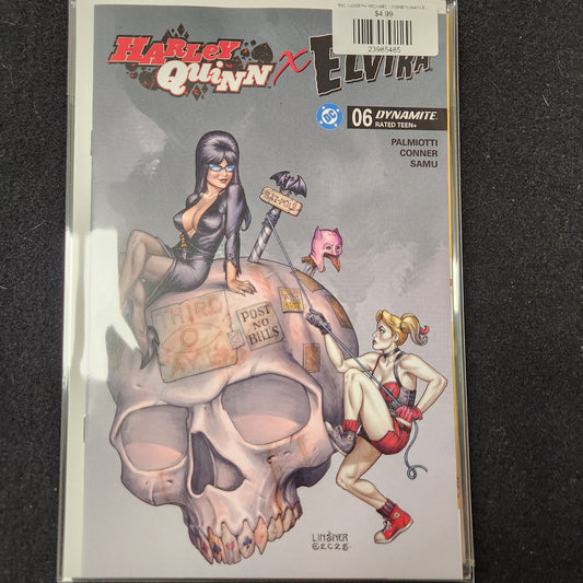 #6C (JOSEPH MICHAEL LINSNER) HARLEY QUINN X ELVIRA (VAR)