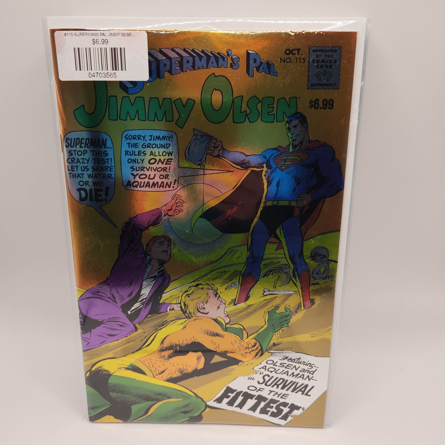 #115 SUPERMANS PAL JIMMY OLSEN FACSIMILE EDITION CVR C NEAL ADAMS FOIL VAR