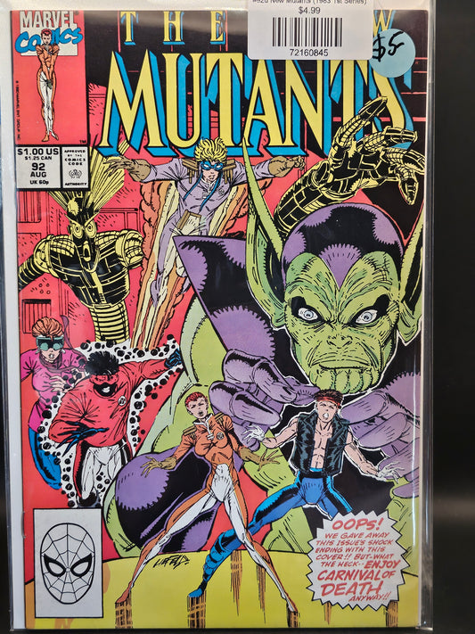 #92d New Mutants (1983 1st Series)
