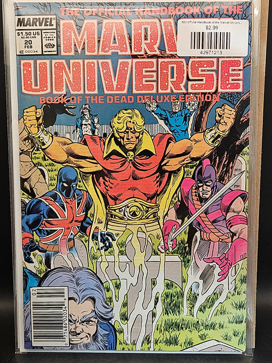 #20 Official Handbook of the Marvel Universe Deluxe Edition (1985-1988 Marvel)